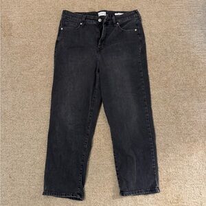 Wonderly Black Straight Leg Jeans